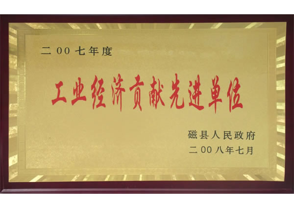 工業(yè)經(jīng)濟貢獻先進(jìn)單位